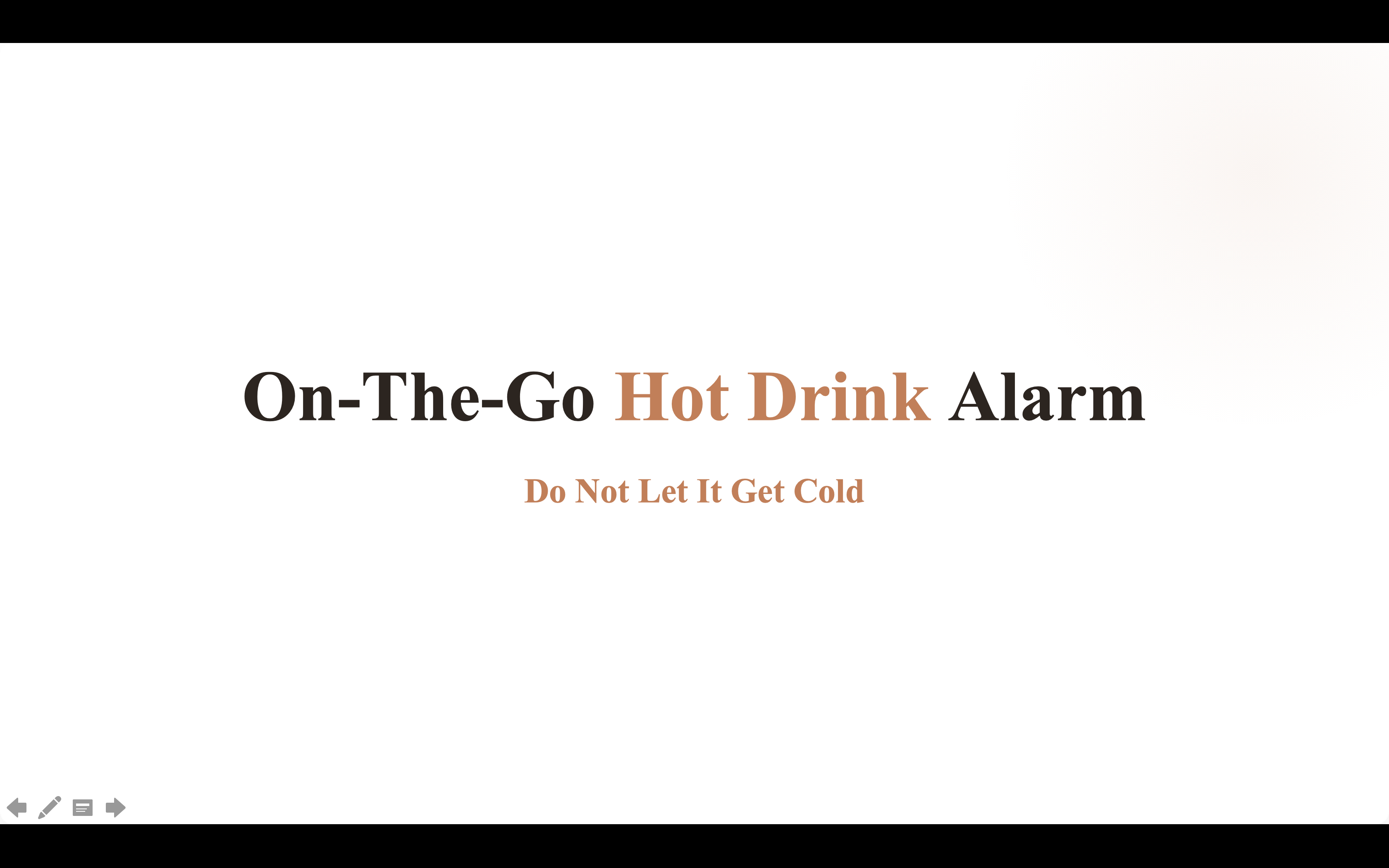On-The-Go Hot Drink Alarm